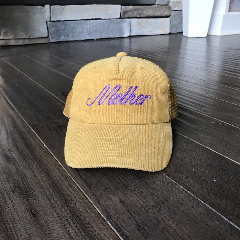 Mother Denim Embroidered Trucker Hat